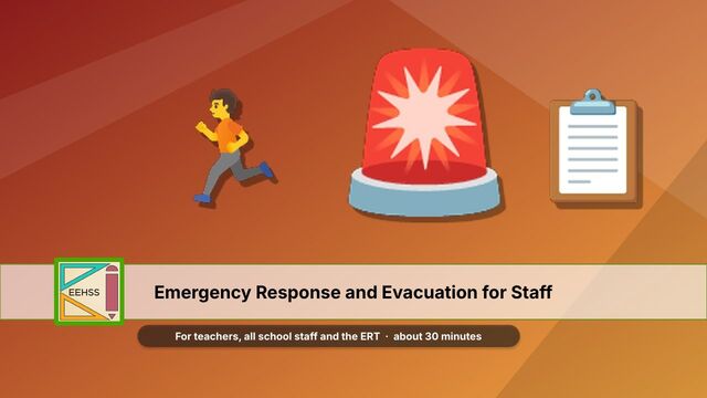 Emergency response training cover